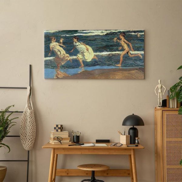 Tableau - Joaquín Sorolla y Bastida – Running along the Beach