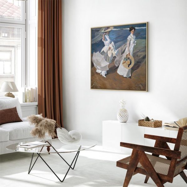 Tableau - Joaquín Sorolla y Bastida – Strolling along the Seashore