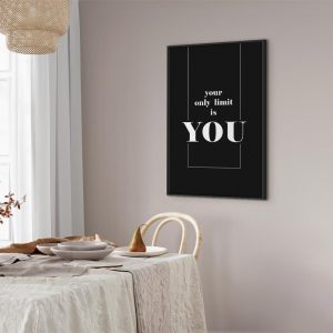 Tableau - Key to Success (1-part) - Black and White English Inscriptions