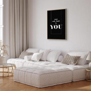 Tableau - Key to Success (1-part) - Black and White English Inscriptions