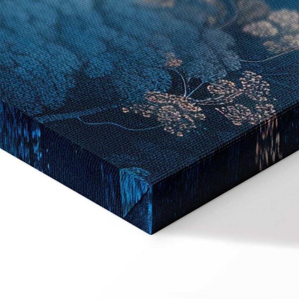 Tableau - Landscape with Trees in Illustrative Style Fairy-Tale Blue Forest