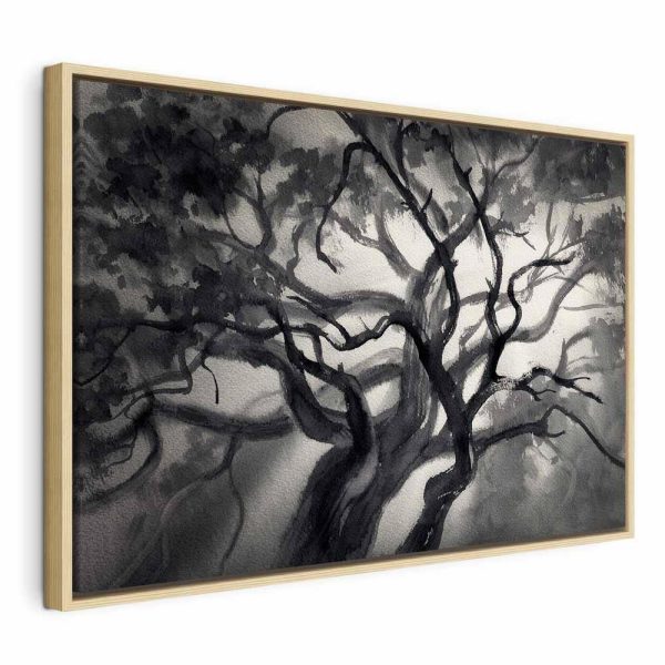 Tableau - Lighted Branches (1 Part) Wide