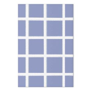 Tableau - Lines and Symmetry - Expressive White Grid on a Blue Background