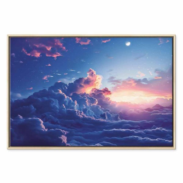 Tableau - Night Concert in the Mountains: Clouds Illuminated by the Last Rays of the Sun