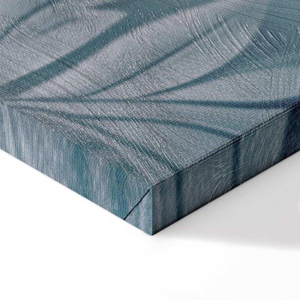 Tableau - Ornaments in Worn Muted Turquoises: Delicate Plant Pattern