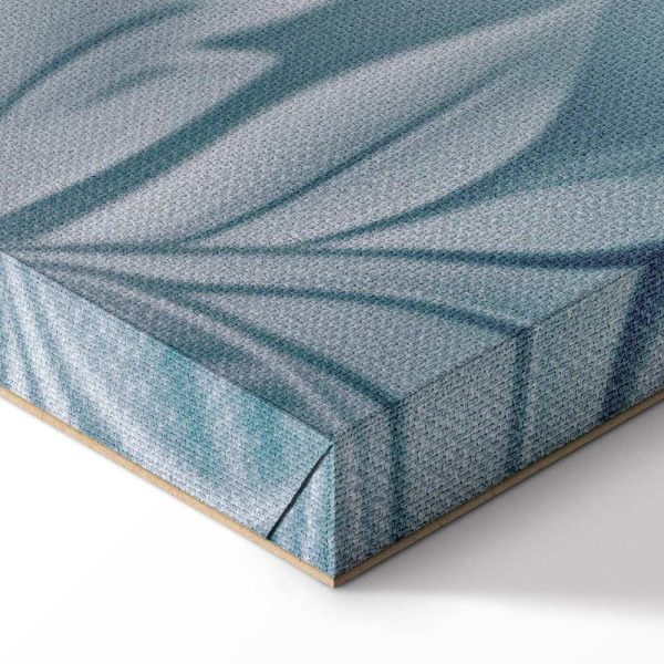 Tableau - Ornaments in Worn Muted Turquoises: Delicate Plant Pattern