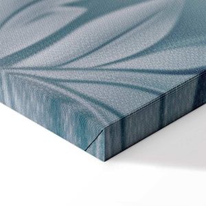 Tableau - Ornaments in Worn Muted Turquoises: Delicate Plant Pattern