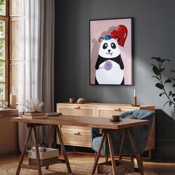 Tableau - Panda with a Balloon (1 Part) Vertical