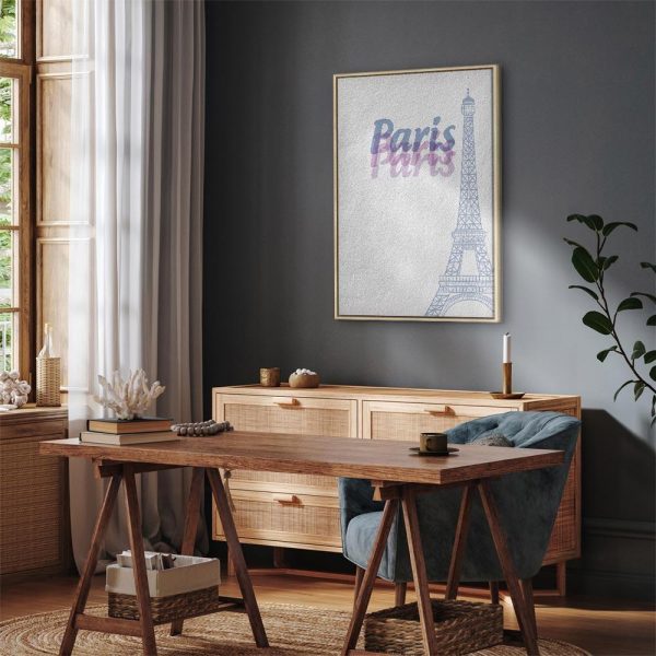 Tableau - Paris in Watercolours (1 Part) Vertical