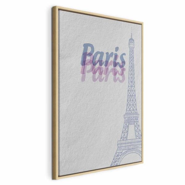 Tableau - Paris in Watercolours (1 Part) Vertical