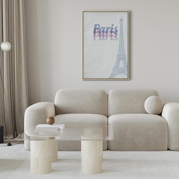 Tableau - Paris in Watercolours (1 Part) Vertical