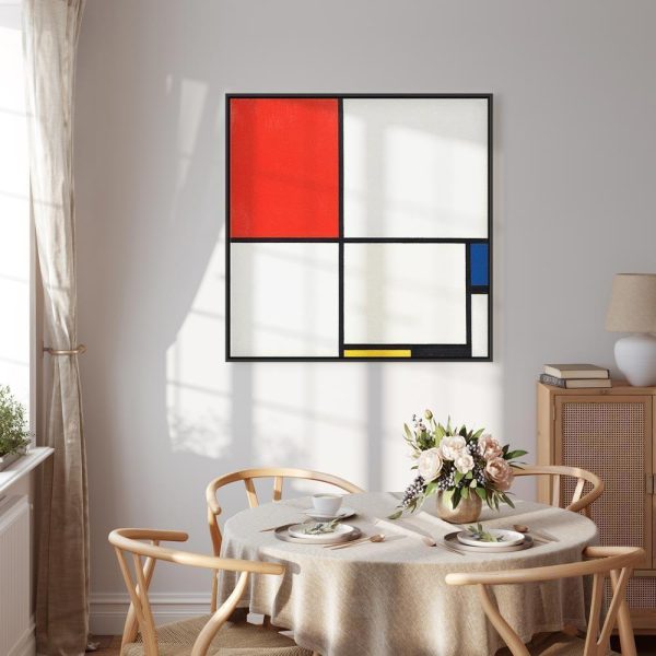 Tableau - Piet Mondrian – Composition No III, with red, blue, yellow and black