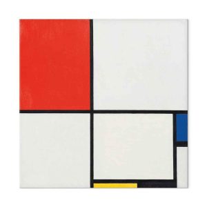 Tableau - Piet Mondrian – Composition No III, with red, blue, yellow and black