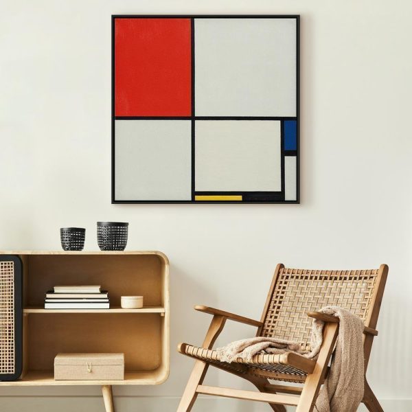 Tableau - Piet Mondrian – Composition No III, with red, blue, yellow and black