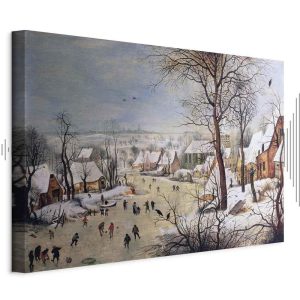 Tableau - Pieter Bruegel the Elder – Winter Landscape with Birdtrap