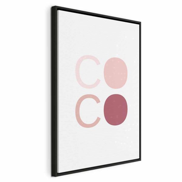 Tableau - Pink Coco (1 Part) Vertical