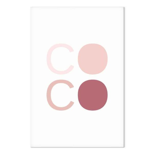 Tableau - Pink Coco (1 Part) Vertical