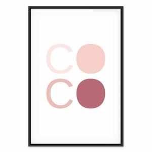 Tableau - Pink Coco (1 Part) Vertical