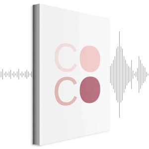 Tableau - Pink Coco (1 Part) Vertical
