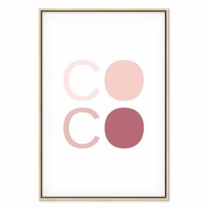 Tableau - Pink Coco (1 Part) Vertical