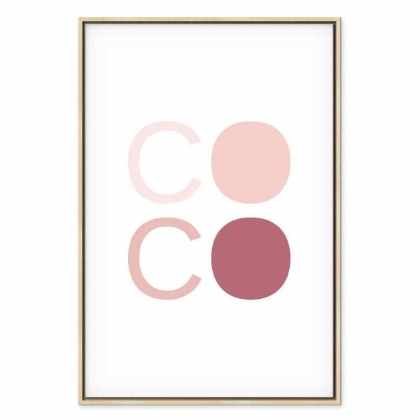 Tableau - Pink Coco (1 Part) Vertical
