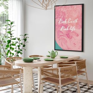 Tableau - Pink Earth, Pink Life (1 Part) Vertical