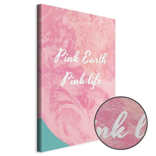 Tableau - Pink Earth, Pink Life (1 Part) Vertical