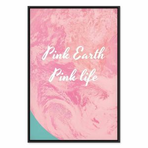 Tableau - Pink Earth, Pink Life (1 Part) Vertical