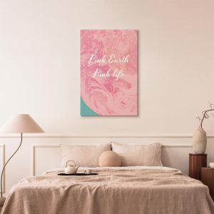 Tableau - Pink Earth, Pink Life (1 Part) Vertical
