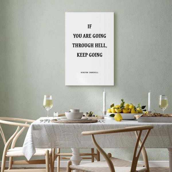 Tableau - Power of Words (1-part) - Winston Churchill's Motivational Quote