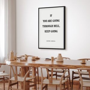 Tableau - Power of Words (1-part) - Winston Churchill's Motivational Quote