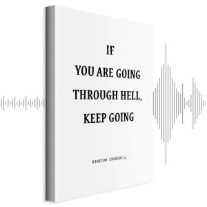 Tableau - Power of Words (1-part) - Winston Churchill's Motivational Quote