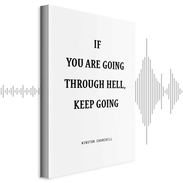 Tableau - Power of Words (1-part) - Winston Churchill's Motivational Quote