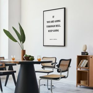 Tableau - Power of Words (1-part) - Winston Churchill's Motivational Quote