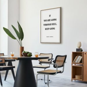 Tableau - Power of Words (1-part) - Winston Churchill's Motivational Quote