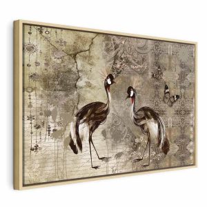 Tableau - Retro Cranes (1 Part) Wide
