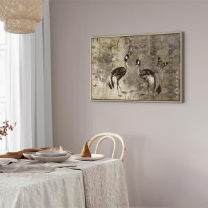 Tableau - Retro Cranes (1 Part) Wide