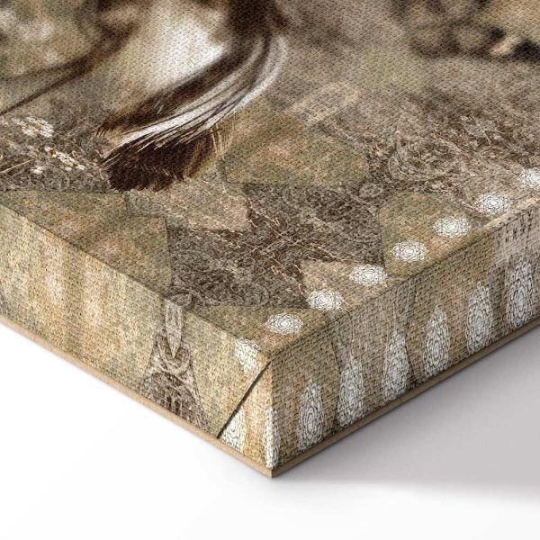 Tableau - Retro Cranes (1 Part) Wide