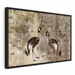 Tableau - Retro Cranes (1 Part) Wide