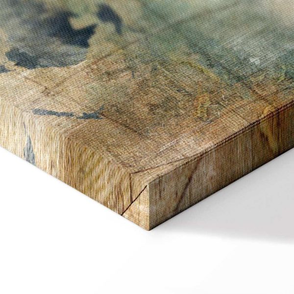 Tableau - Retro Map (5 Parts) Narrow