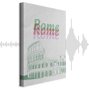 Tableau - Rome in Watercolours (1 Part) Vertical