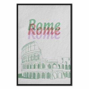 Tableau - Rome in Watercolours (1 Part) Vertical
