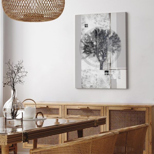 Tableau - Silver Tree (1 Part) Vertical