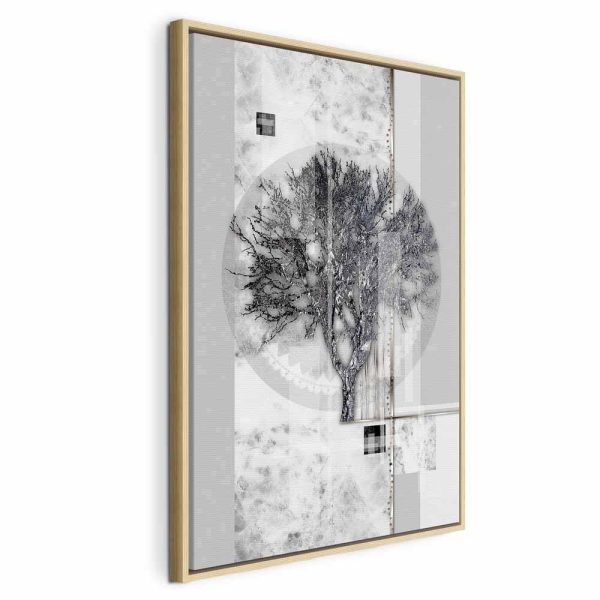 Tableau - Silver Tree (1 Part) Vertical