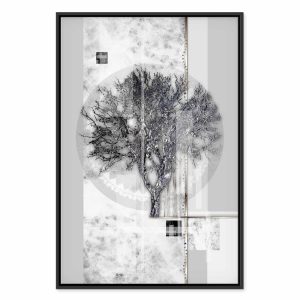 Tableau - Silver Tree (1 Part) Vertical
