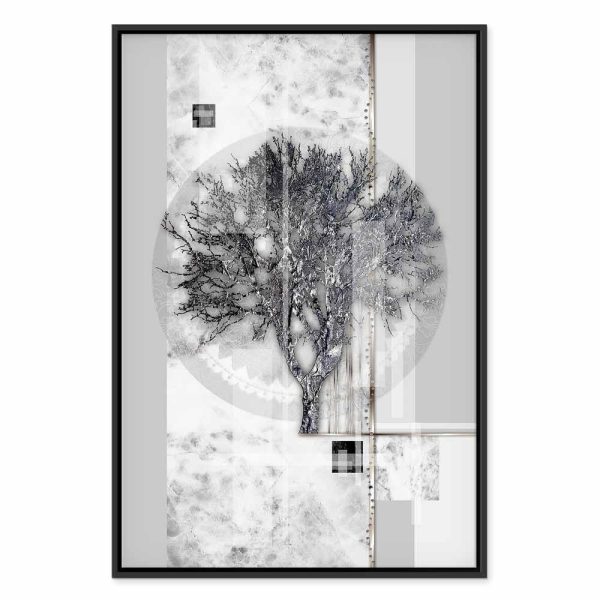Tableau - Silver Tree (1 Part) Vertical