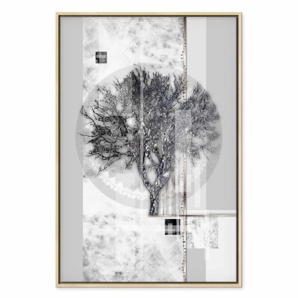 Tableau - Silver Tree (1 Part) Vertical
