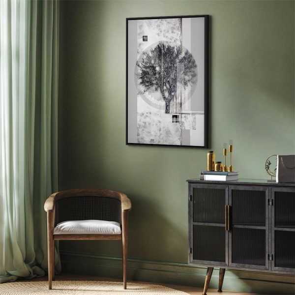 Tableau - Silver Tree (1 Part) Vertical