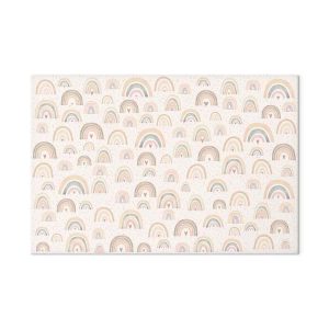 Tableau - Spring - Pastel Rainbows with Hearts on a Rainy Day