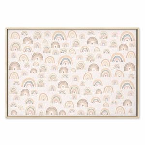 Tableau - Spring - Pastel Rainbows with Hearts on a Rainy Day